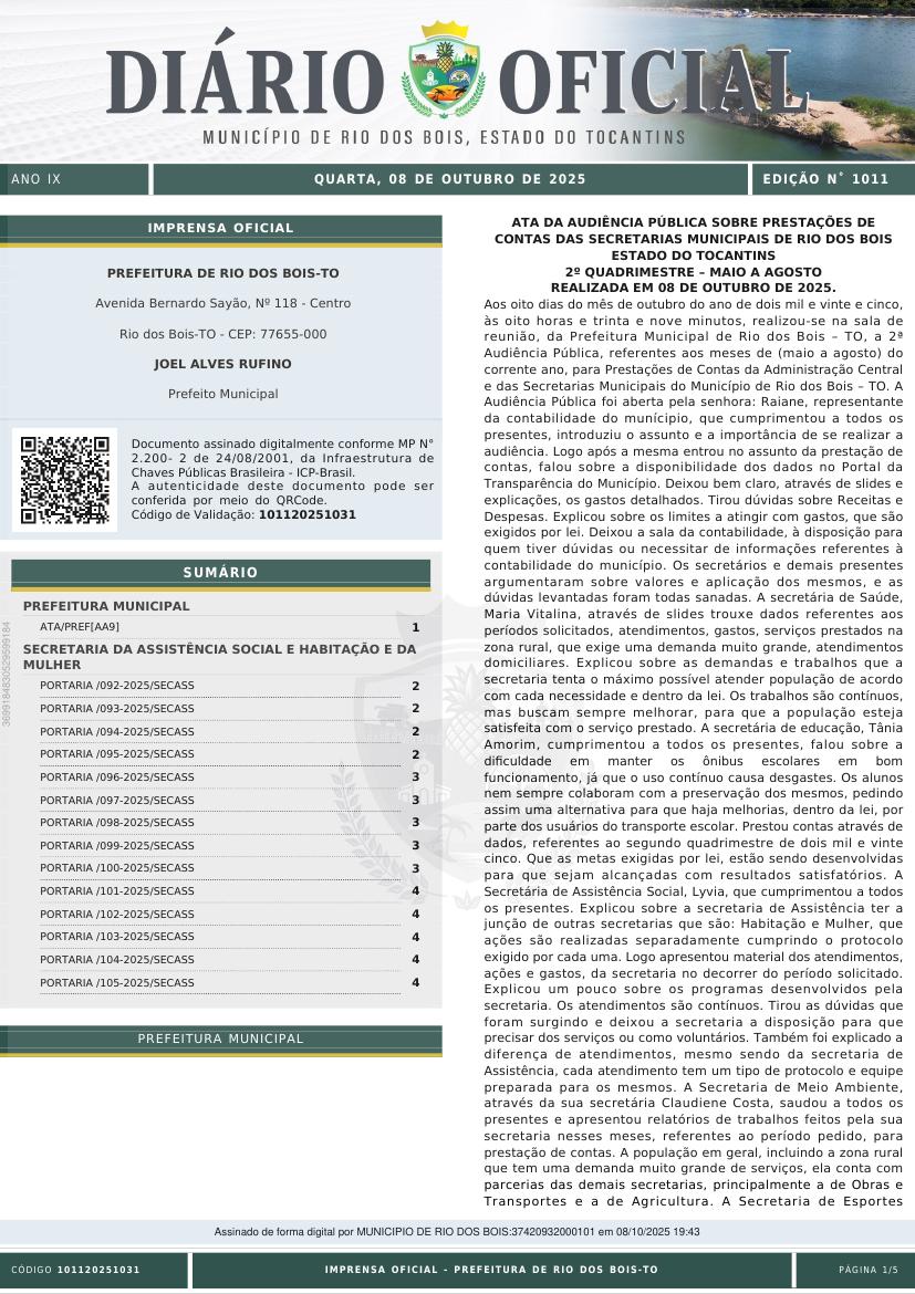 Capa da edição