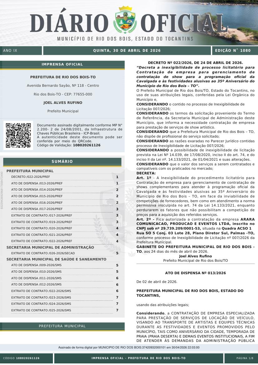 Capa da edição