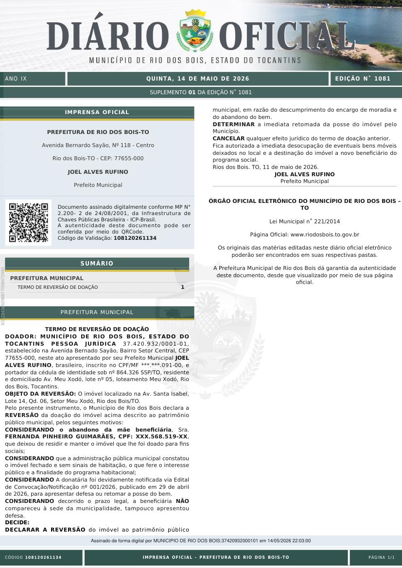 Capa da edição