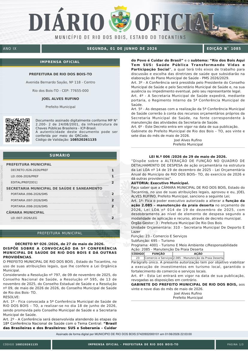 Capa da edição