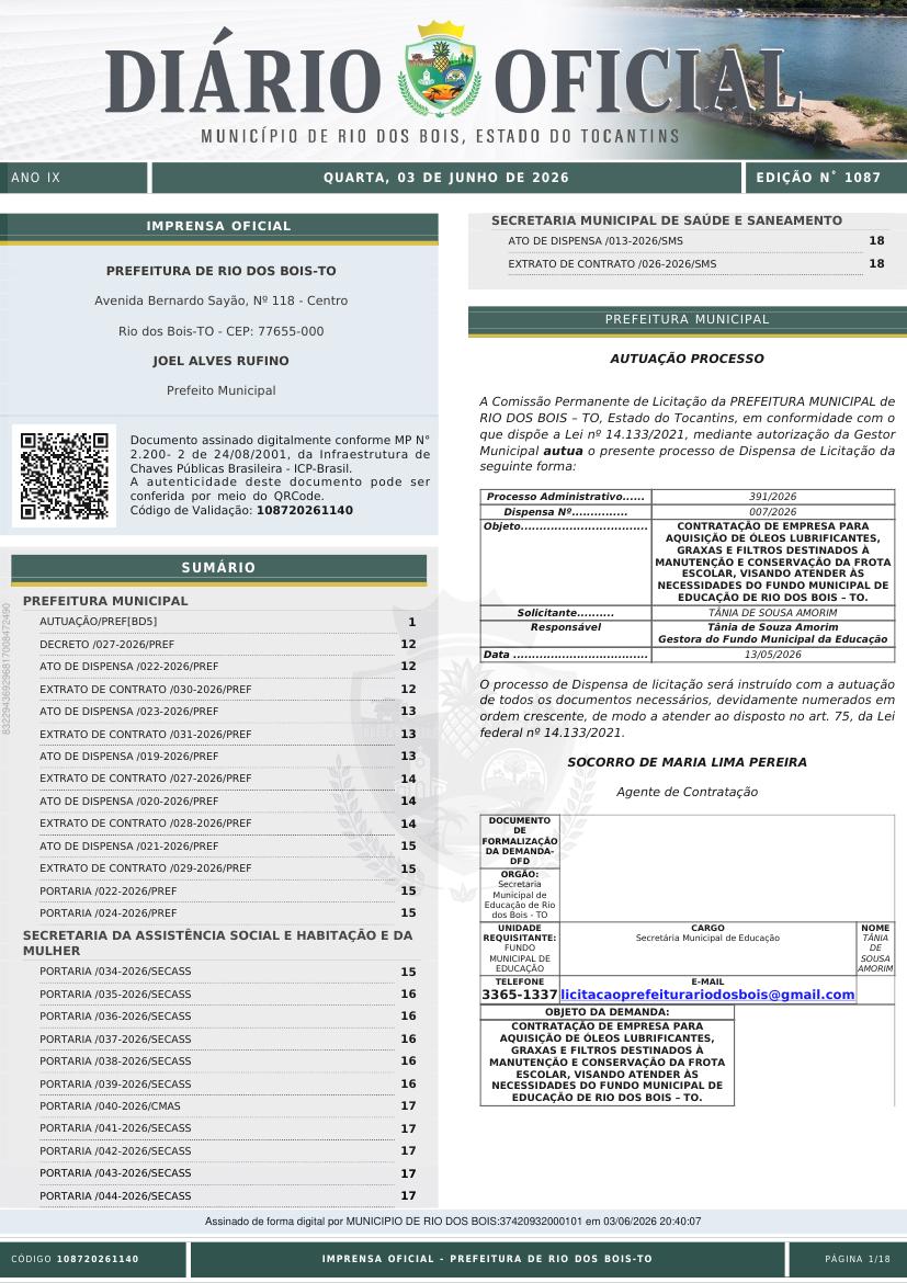 Capa da edição