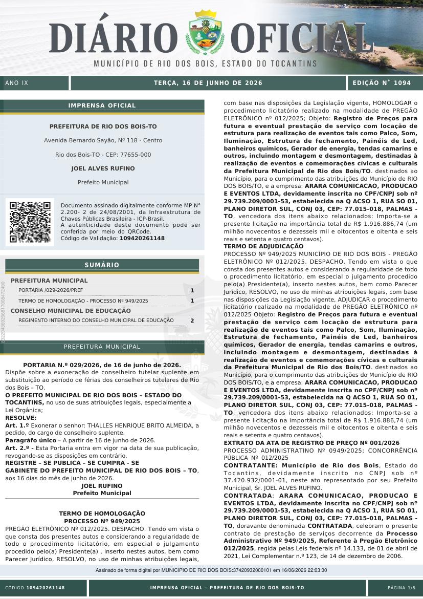 Capa da edição