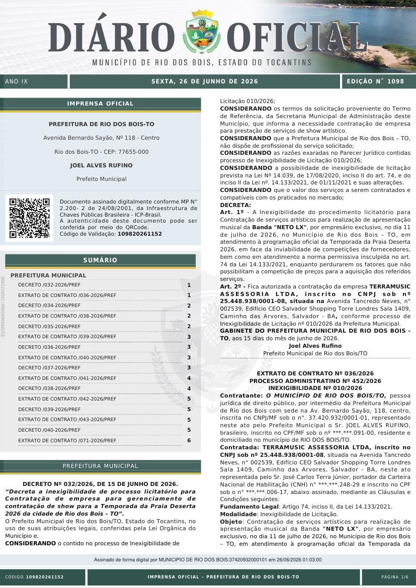 Capa da edição